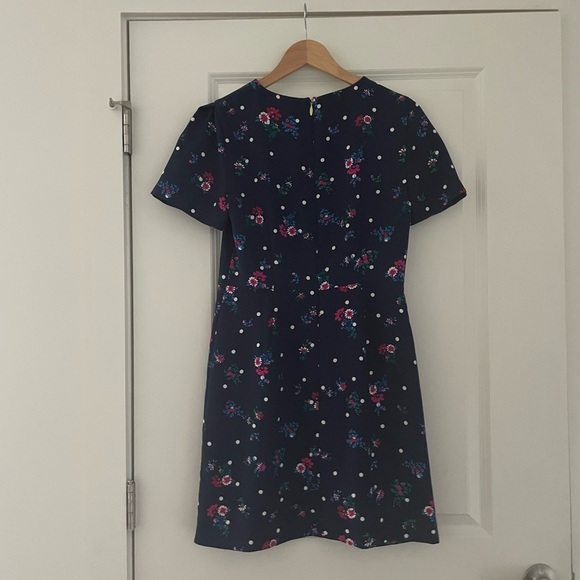 Draper James Bouquet Dot Floral Structured Sleeve Dress - Picture 9 of 10